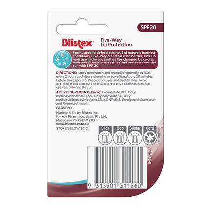 Blistex Five Way Lip Protection SPF20 4.25g
