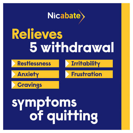 Nicabate Gum Stop Smoking Nicotine 4mg Extra Strength Extra Fresh Mint 30 Pack