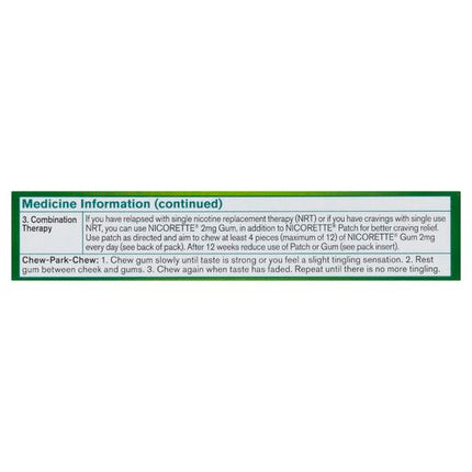 Nicorette Quit Smoking Nicotine Gum 2Mg Classic 30