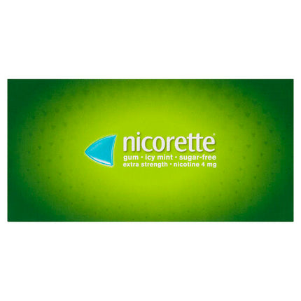 Nicorette Gum Icy Mint Extra Strength 4mg 75 Pieces