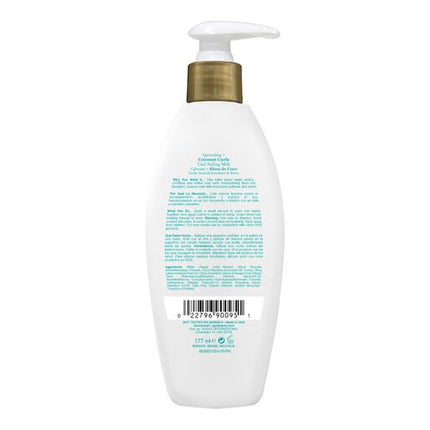 Ogx Quenching Coconut Curls Frizz Defying Curl Styling Milk For Curly Hair 177mL