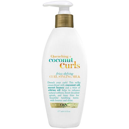 Ogx Quenching Coconut Curls Frizz Defying Curl Styling Milk For Curly Hair 177mL