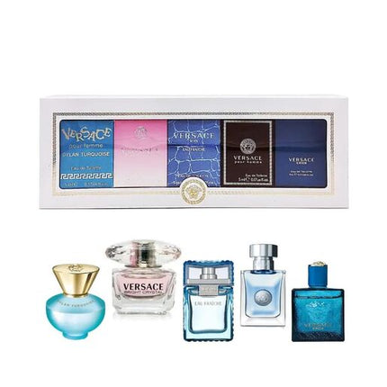 Versace Miniatures Collection 5 Piece Mini Gift Set Unisex