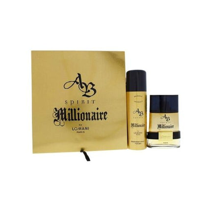 Lomani AB Spirit Millionaire 100mL Eau de Toilette 2 Piece Gift Set