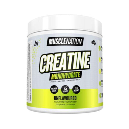 Muscle Nation Creatine Monohydrate Unflavoured 225g
