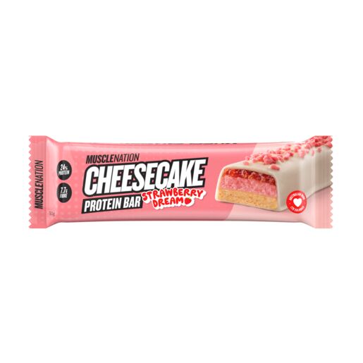 Muscle Nation Strawberry Cheesecake Protein Bar 50g