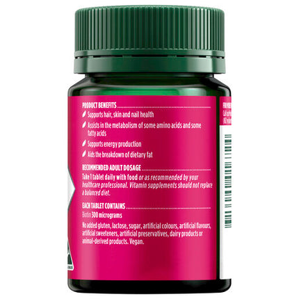 Nature's Own Biotin 300mcg 100 Tablets