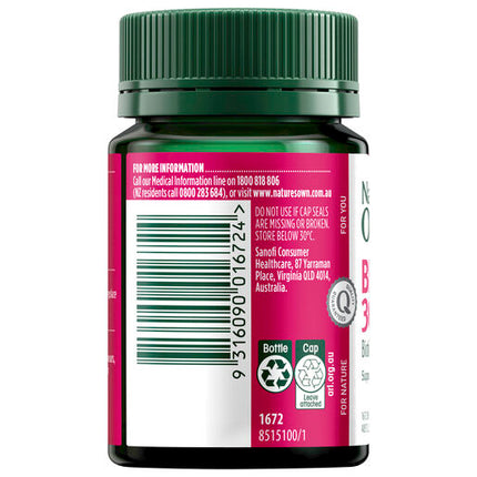 Nature's Own Biotin 300mcg 100 Tablets