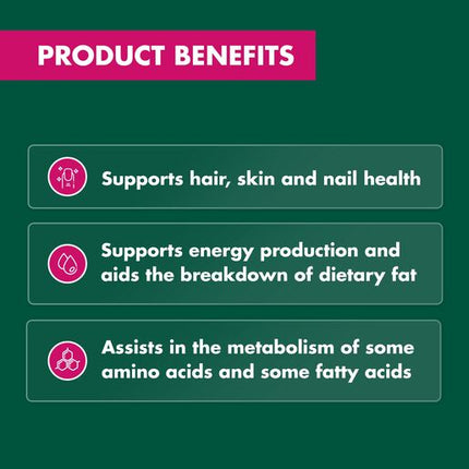 Nature's Own Biotin 300mcg 100 Tablets