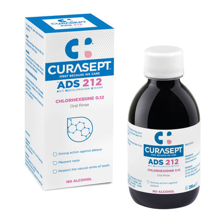 Curasept ADS 212 Chlorhexidine 0.12% Oral Rinse Mouthwash 200mL
