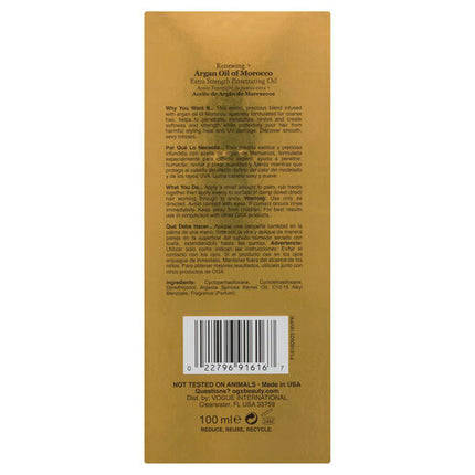 Ogx Renewing + Hydrating & Shine Argan Oil Of Morocco Extra Penetrating Oil For Damaged & Heat Styled Hair 100mL