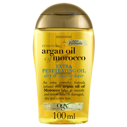 Ogx Renewing + Hydrating & Shine Argan Oil Of Morocco Extra Penetrating Oil For Damaged & Heat Styled Hair 100mL