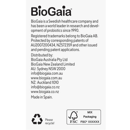 BioGaia Gastrus Pure Action 30 Capsules