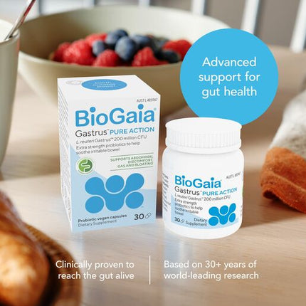 BioGaia Gastrus Pure Action 30 Capsules