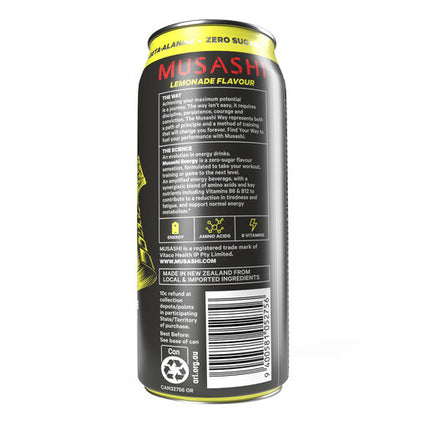 Musashi Energy Drink Lemonade 500mL