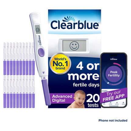 Clearblue Advanced Digital Ovulation Kit Test 20 Pack