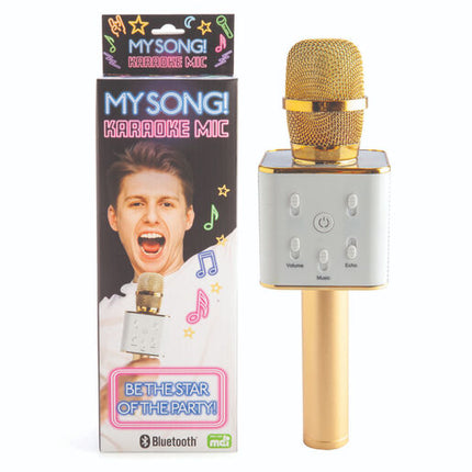 Karaoke Microphone Wireless Gold