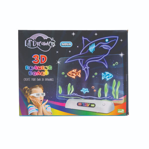 Lil Dreamers 3D Illuminate Drawing Board Aqua World's Sea Animals