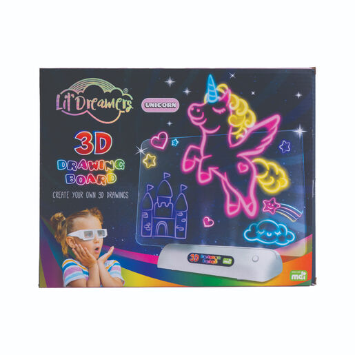 Lil Dreamers 3D Illuminate Drawing Board Unicorn