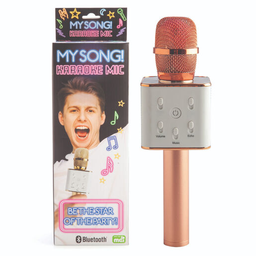 Karaoke Microphone Wireless Rose Gold