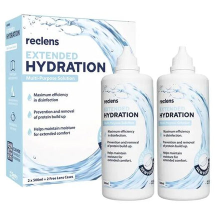Reclens Extended Hydration Multi-Purpose Solution 2 x 500mL