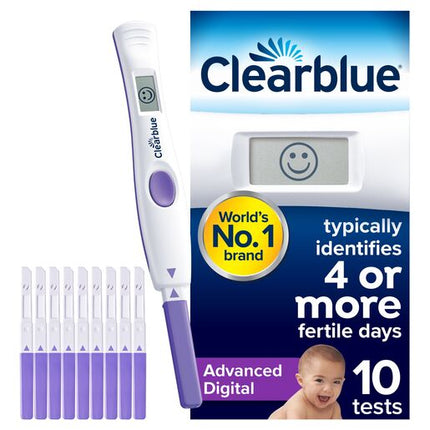 Clearblue Advanced Digital Ovulation Kit Test 10 Pack