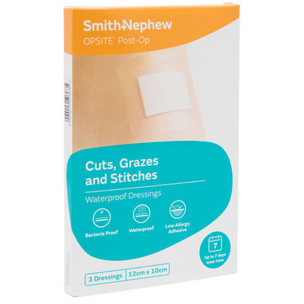 Opsite Post-Op Absorbent Dressing 12x10cm - 3 Pack