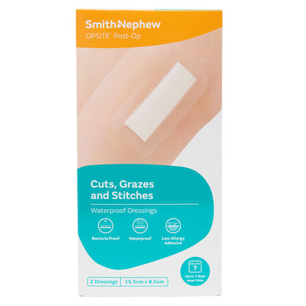 Opsite Post Op Dressing 15.5cm x 8.5cm 2 Pack