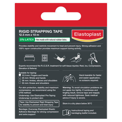 Elastoplast Sport Rigid Strapping Tape 12.5mm x 10m