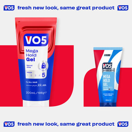 VO5 Mega Hold Styling Gel 200ml