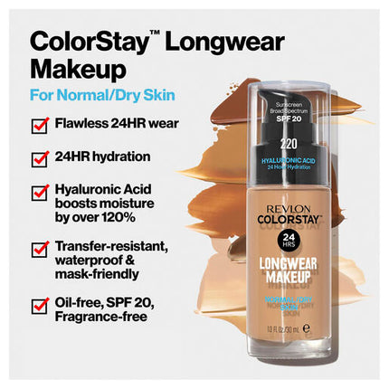 Revlon ColorStay 24 Hour Longwear Foundation Normal/Dry True Beige