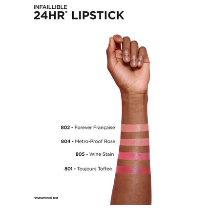 L'Oreal Infallible 2 Step Lip 804 Metro Proof Ros