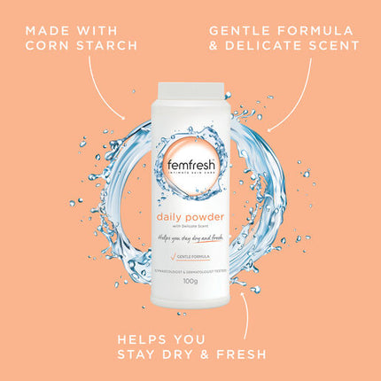 Femfresh Daily Powder with Delicate Scent 100g