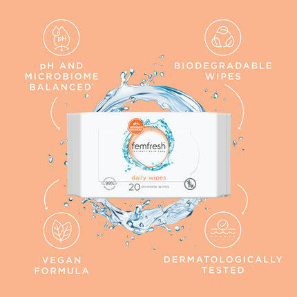 Femfresh Daily Cleansing Wipes 20 Pack