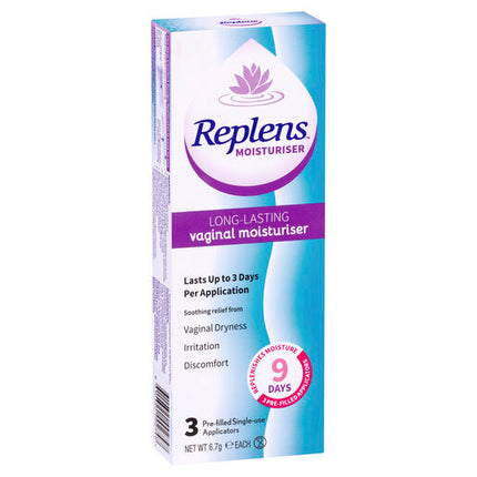 Replens Vaginal Moisturiser 3 Pack