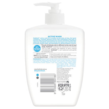 Femfresh Deodorising Wash 600ml