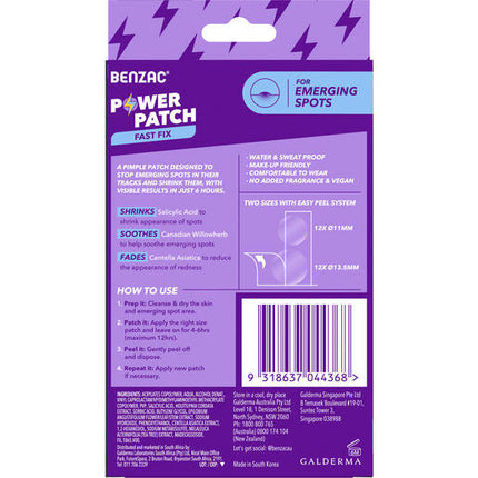 Benzac Power Patches 24 Pack