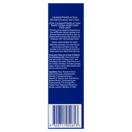Clearasil Rapid Action Pimple Cream 15ml