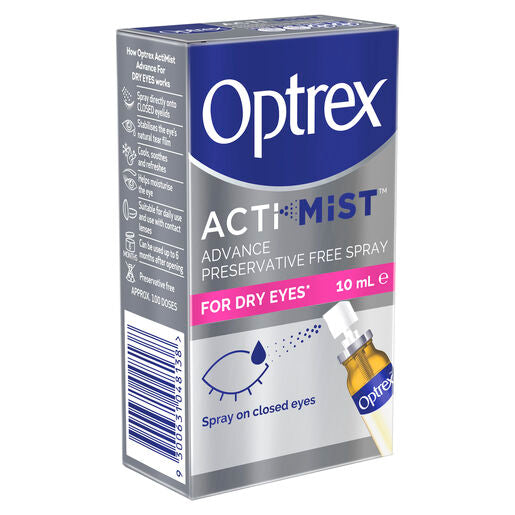 Optrex Advance Actimist Preservative Free Dry Eye Spray 10ml