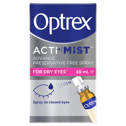 Optrex Advance Actimist Preservative Free Dry Eye Spray 10ml