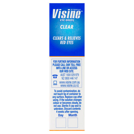 Visine Clear Eye Drops 15mL