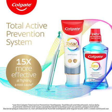 Colgate Total Active Prevention Foaming Clean Toothbrush Soft 1pk