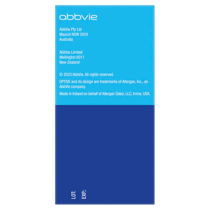 Optive Sensitive Lubricant Eye Drops 30 x 0.4 mL