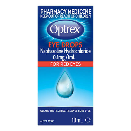 Optrex Eye Drops for Red or Sore Eyes 10ml