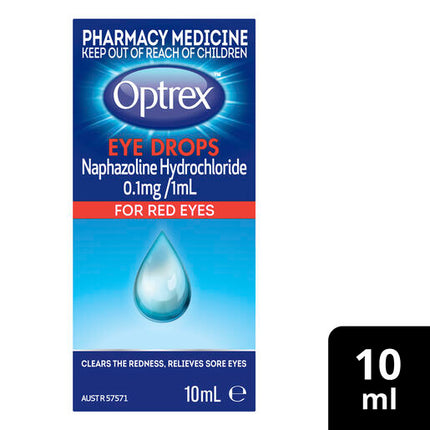 Optrex Eye Drops for Red or Sore Eyes 10ml