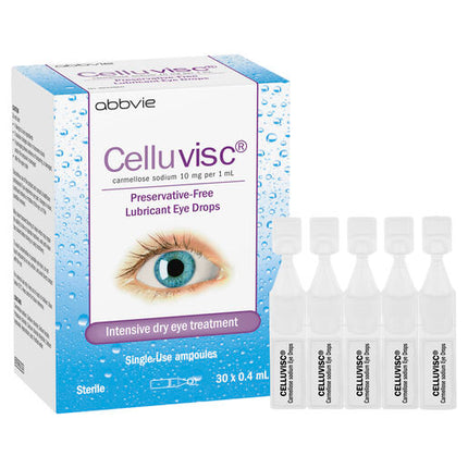 Celluvisc Lubricant Eye Drops 30 x 0.4mL