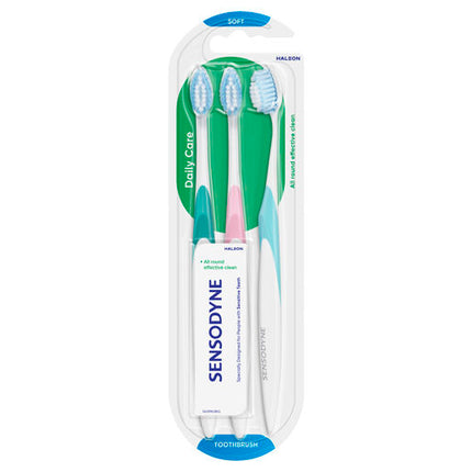 Sensodyne Sensitive Teeth Daily Care Toothbrush 3 Pack