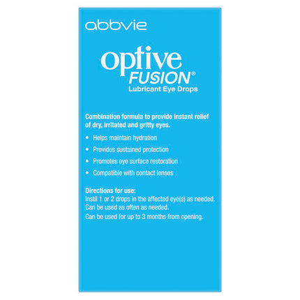 Optive Fusion Lubricant Eye Drops 10ml