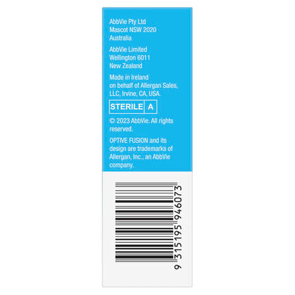 Optive Fusion Lubricant Eye Drops 10ml