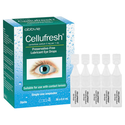 Cellufresh Lubricant Eye Drops 30 x 0.4mL